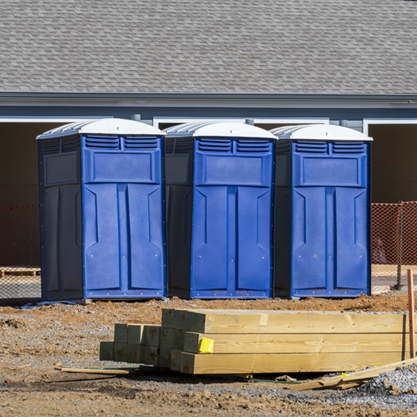 how do you dispose of waste after the porta potties have been emptied in New Woodville